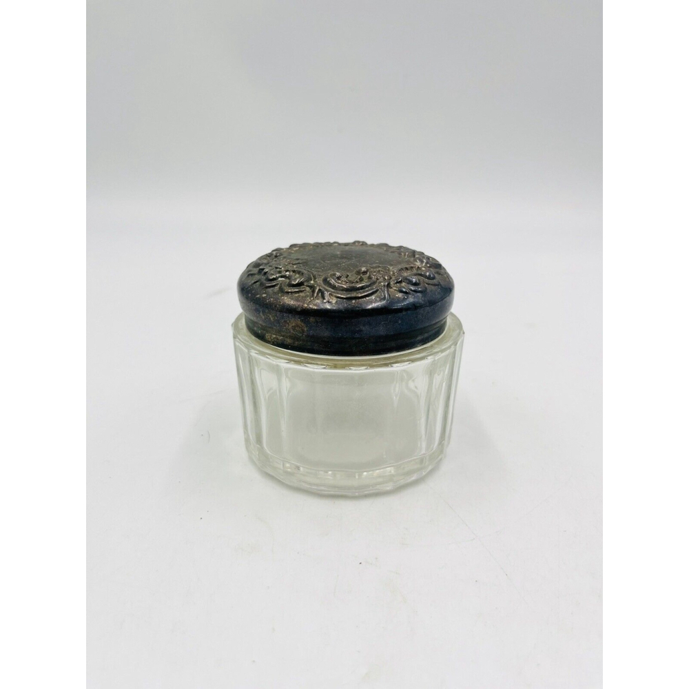 Lady Primrose Empty 3 Inch Floral Design Cream Jar Vintage